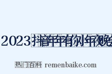 2023抖音年年有你小年夜晚会是什么意思的图片